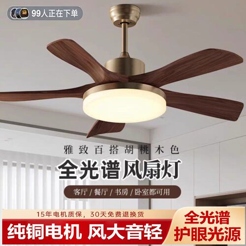 2025新款法式中古风吊扇灯