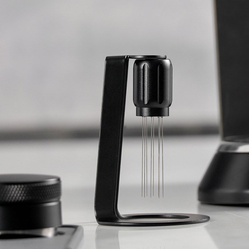 咖啡布粉针手持式意式咖啡机手柄搅拌器磁吸收纳粉块打散针器具