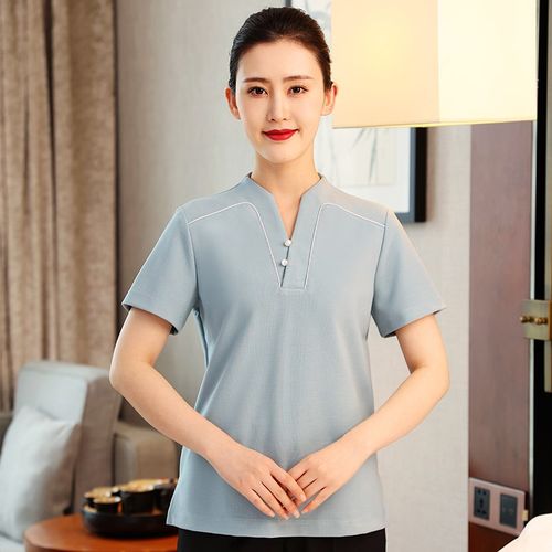 衣研堂保洁工作服女物业酒店民宿客房保洁员阿姨短袖透气夏季服装
