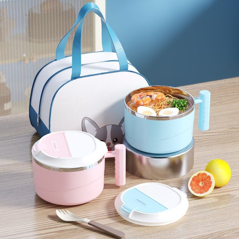 304不锈钢饭盒学生泡面碗女双层带盖男上班族便当盒儿童可爱餐杯,餐饮具,饭盒/保温桶/保温提锅,淘宝优惠券,粉丝福利购,淘宝优惠卷