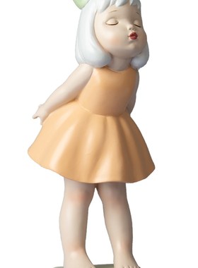 可爱Q萌呆萌女孩摆件客厅电视柜装饰品公主房卡通暖心治愈小摆设