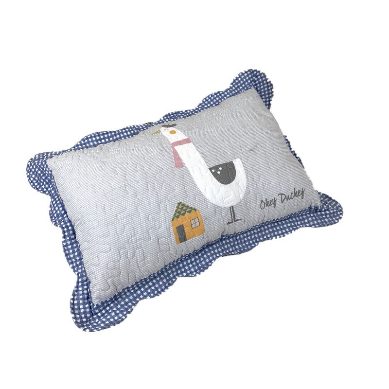 一只装全棉衍缝布艺枕套40.60+5cm全棉枕头套学生单人枕套包邮