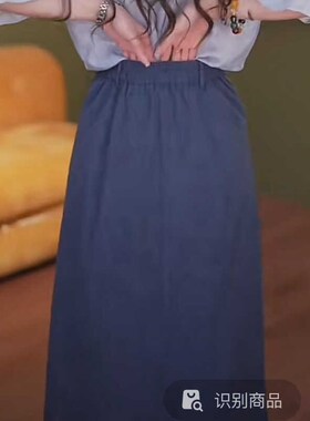 荔枝Lizhi复古港风A字半身裙女春秋季高腰显瘦中长款百搭系带裙子