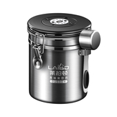 304不锈钢咖啡豆保存罐咖啡粉密封罐单向排气阀储存罐收纳储物罐