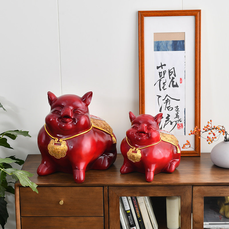 特大号储蓄罐招财金猪摆件创意大人只进不出超大容量存钱罐不可取