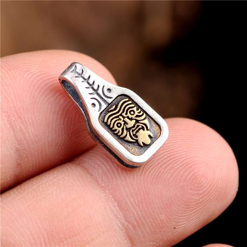 复古手工黄铜扎基拉姆卡子diy饰品银饰文玩配饰夹子配件手串