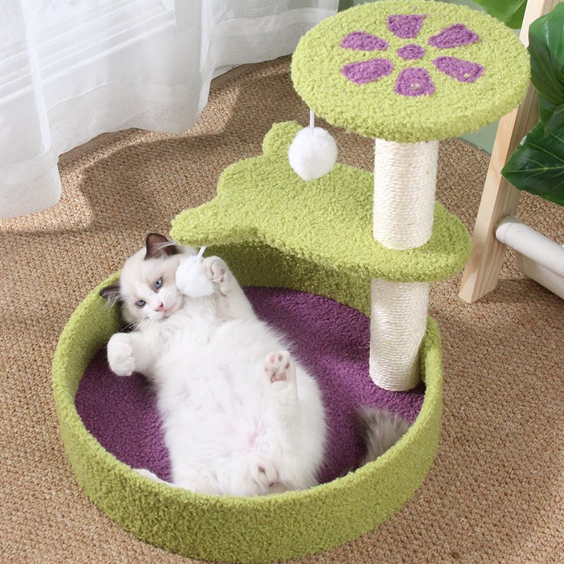 猫爬架多层跳f台猫窝猫树一体立式剑麻猫抓柱猫抓板耐磨耐抓不掉