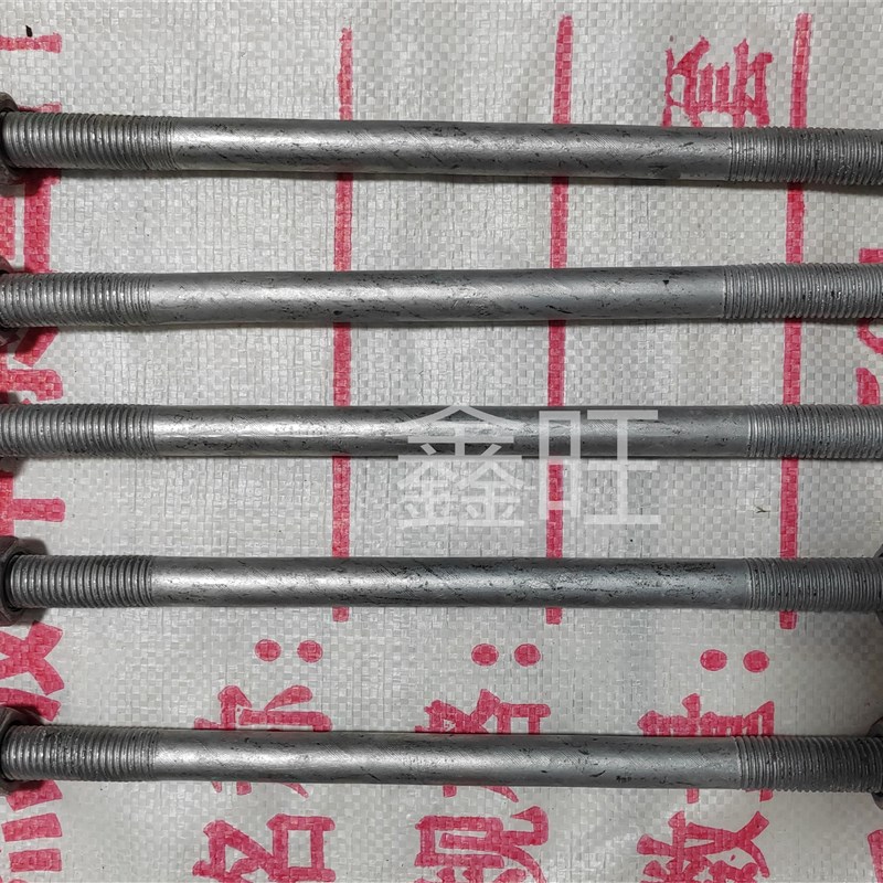 Q235热浸镀锌双头电力q专用 穿墙丝 防锈耐腐 加长双头螺杆M16M18