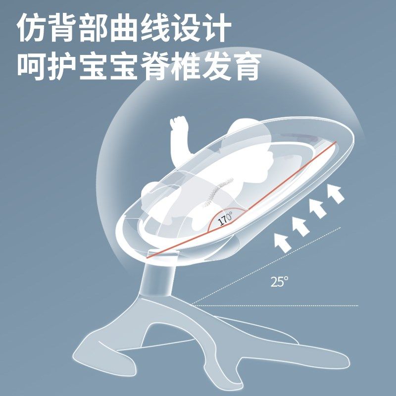 哄娃神器婴儿电动摇摇椅宝宝躺睡椅餐椅新生儿摇床带娃Z摇篮安抚