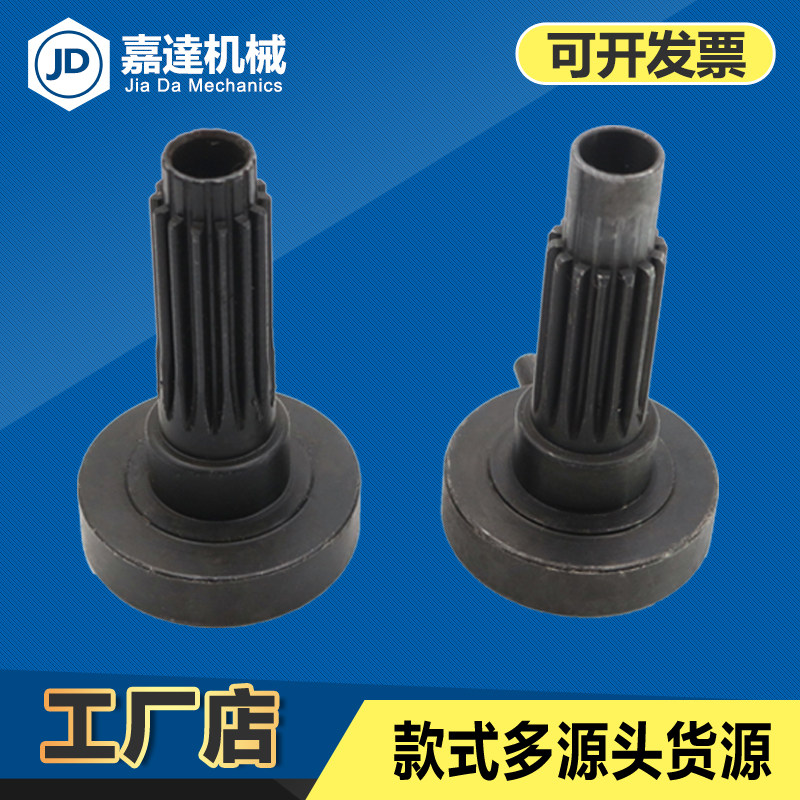 4508/6516自动攻丝机配件横C齿B轴进给齿轮轴行程攻牙机齿心齿条