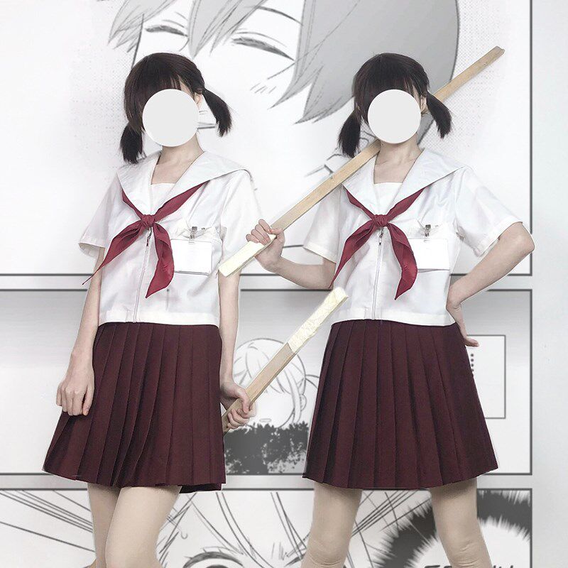 中牌制服馆 JK制服春基础款制服裙十五色纯P色百褶裙日系学生校服
