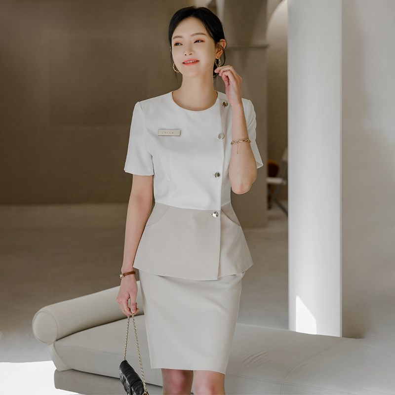 高端美容a院店长皮肤管理高端职业装酒店前台工作服美容师工作服