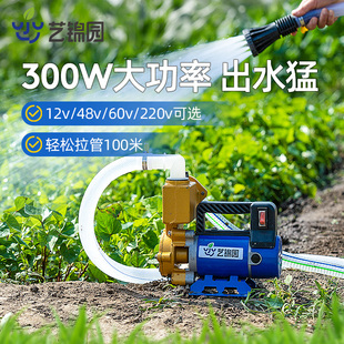 农用灌溉浇水机浇菜神器12V48V220V抽水机大功率自吸家用抽水泵