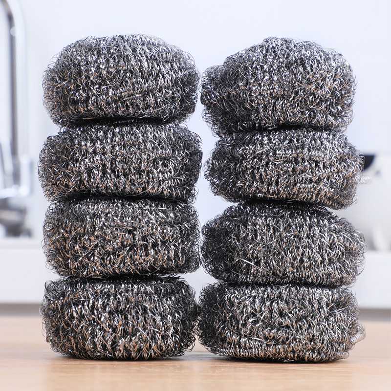 钢丝球清洁球家用刚丝百洁商用大号不锈钢洗锅刷不易掉丝饭店王金