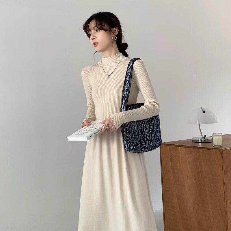 秋冬季哺乳衣外出辣妈款产后穿喂奶衣服毛衣哺乳连衣裙打底衫
