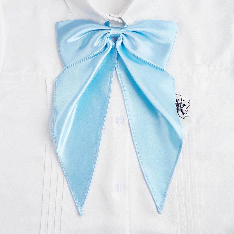日系免打领巾领结衬衫水手服配饰制服纯色学院领花蝴蝶结女款
