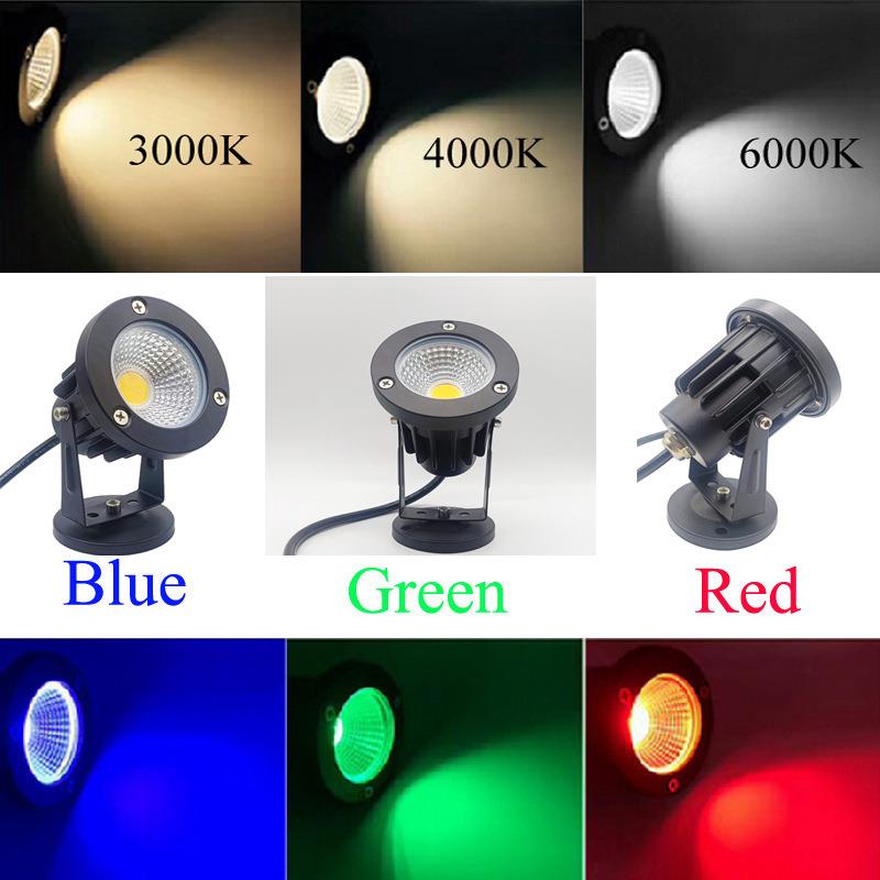 9W平面照树灯景观射灯户外防水投光灯地插草坪灯别墅庭院园林亮化