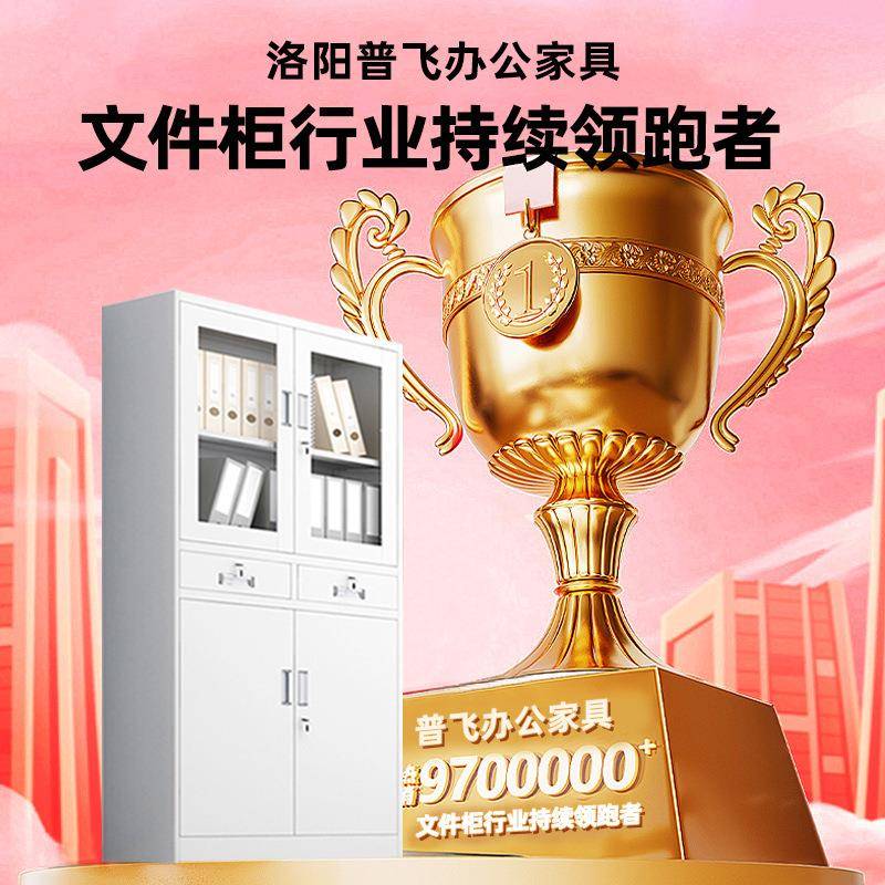 钢制文件柜档案资料存放柜财务凭证柜铁皮办公柜带锁员工更衣柜