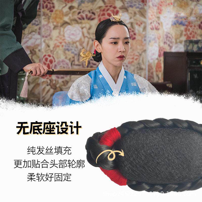 古装假发韩剧哲仁王后韩国麻花辫盘发女大长今后区造型发髻发包