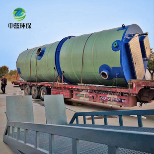 玻璃钢智能泵站 预制泵站 取水泵站 地埋式 浙江一体化泵站厂家
