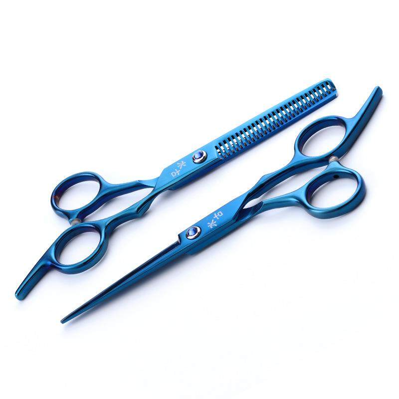 炫彩色美发理发剪刀套装平剪牙剪牙剪打薄剪短LOGO4色可选