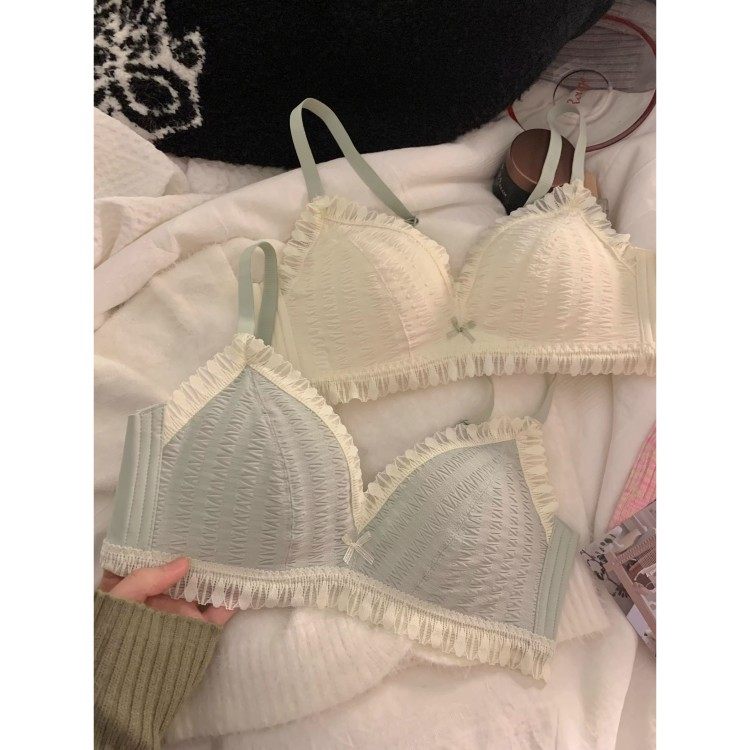 内衣女小胸聚拢无钢圈收副乳防下垂性感蕾丝薄款文胸罩套装夏季,女士内衣/男士内衣/家居服,文胸,淘宝优惠券,粉丝福利购,淘宝优惠卷