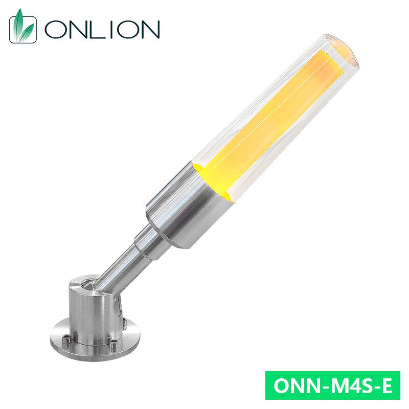 ONN欧恩三色警示灯 单层机床三色灯M4S-E亚克力导光柱 设备指示灯