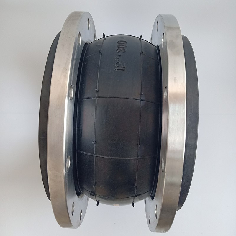 可曲挠橡胶接头 法兰避震喉 单球体绕性接头橡胶软接头减震软连接