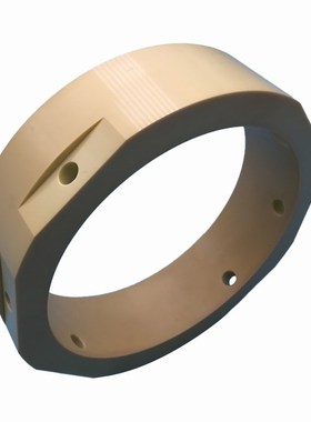 黄色氧化锆陶瓷件定制 抛光耐磨损陶瓷密封环 高韧性精密陶瓷套