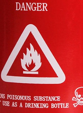 1L户外红色备用油瓶全铝制户外炉具油瓶 野营炉具带瓶盖汽油瓶