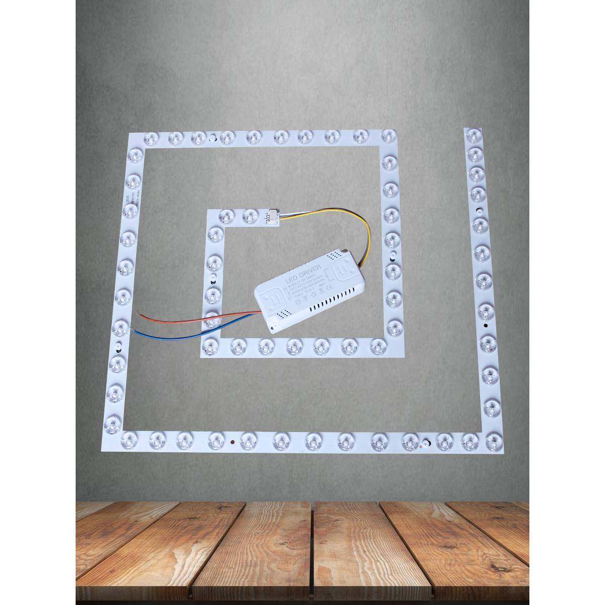 方形LED灯芯吸顶灯替换芯回形灯盘磁吸灯片三色变光灯条护眼灯珠,家装灯饰光源,LED灯板,淘宝优惠券,粉丝福利购,淘宝优惠卷