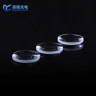 现货红外光学元件单晶氟化钙双凸透镜焦距15mm