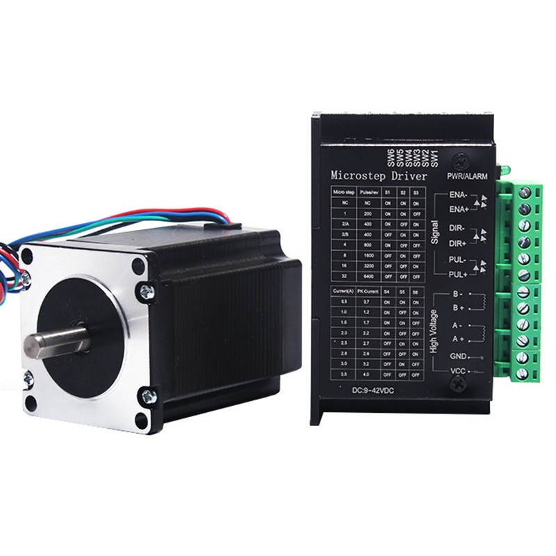 57步进电机套装57BYG250C 扭矩1.8N.M 长76MM + 驱动器4A 32细分