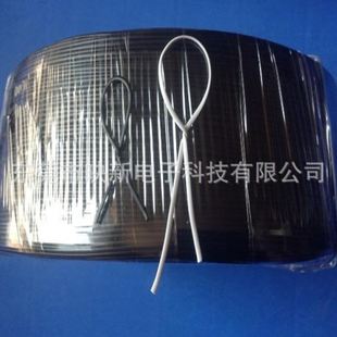 带轴包塑镀锌铁丝包胶线 黑色扎线机专用2MM宽1000米铁线扎带PVC