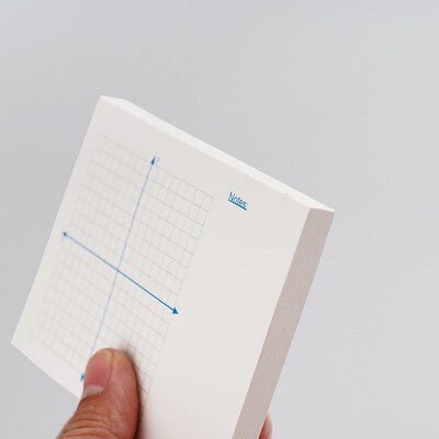 言本文具平面直角坐标轴便签本便签纸 无粘性100克高级书写纸