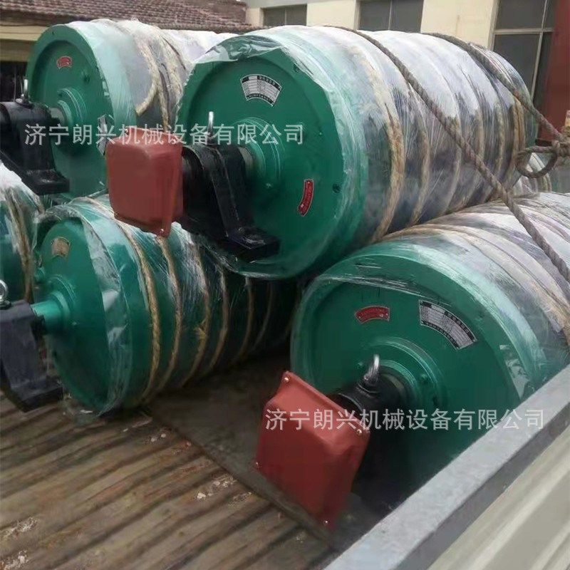 矿用输送带电动滚筒外置式油冷式电动滚筒传动改向滚筒托辊