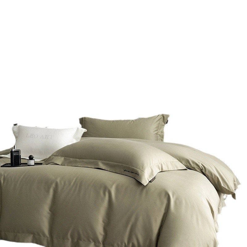 2025新款亲肤舒适100支天丝棉磨毛四件套高级感简约床单被套1,床上用品,床品套件/四件套/多件套,淘宝优惠券,粉丝福利购,淘宝优惠卷