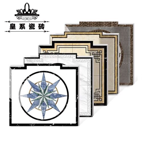 别墅公寓电梯拼花l亮光瓷砖轿厢自建房防滑耐磨地砖地毯花订制地