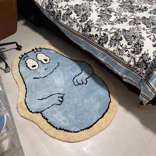 卧室床边毯卡通地毯可爱家用儿童榻榻米房间床前客厅可定制地垫
