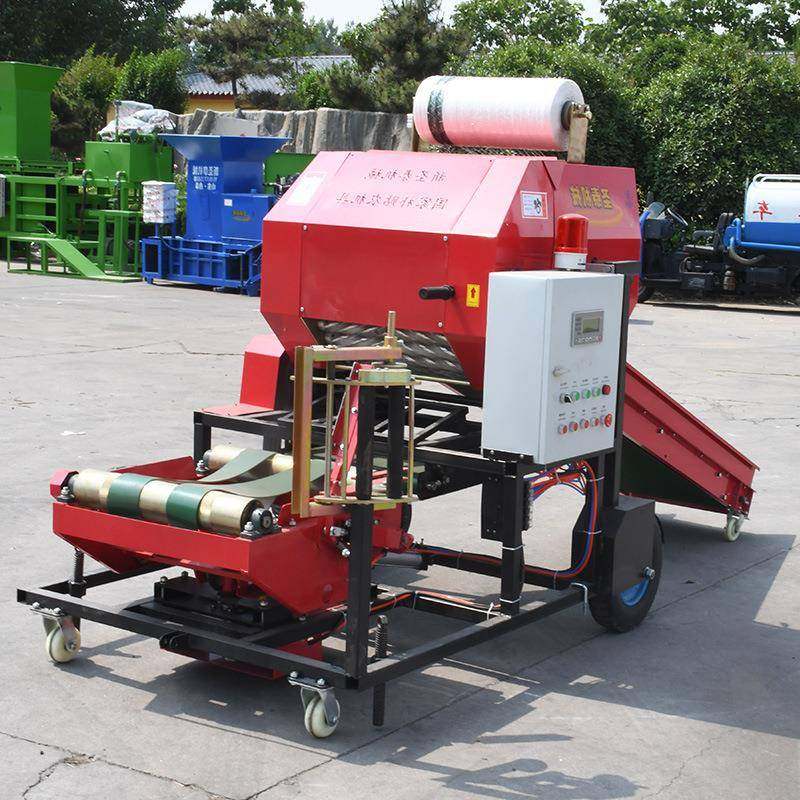 玉米秸秆打捆包膜机全自动打捆包膜机青储秸秆牧草饲料打包机,畜牧/养殖物资,特种养殖设备,淘宝优惠券,粉丝福利购,淘宝优惠卷