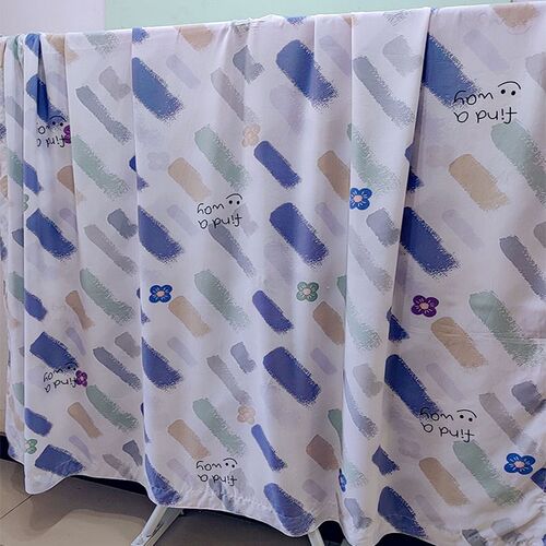 桑绵绸被子人造棉夏凉被棉绸布y料夏被夹被绵绸被单空调被凉爽丝