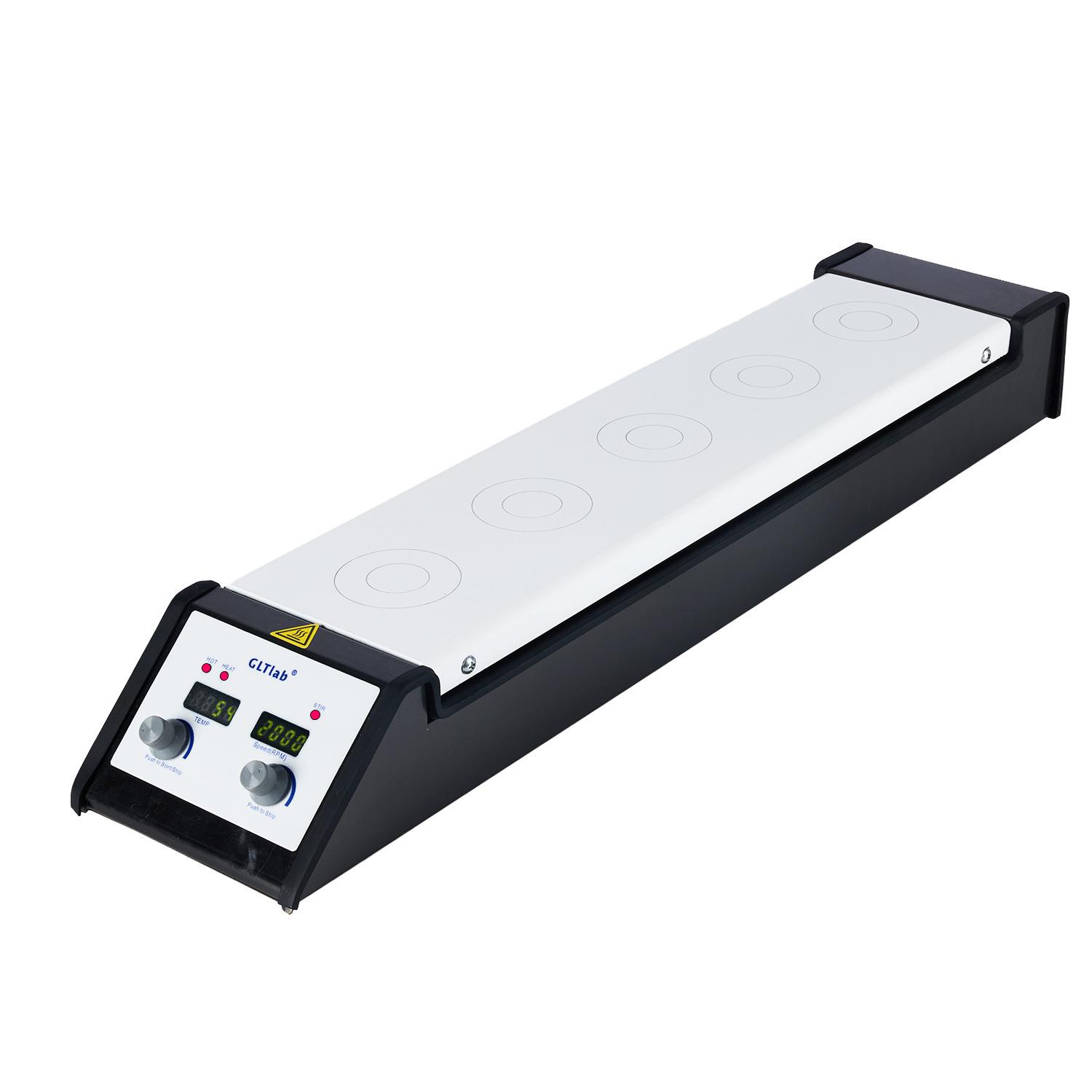 实验室多联多位不锈钢加热磁力搅拌混匀仪SHA-5N源头厂家