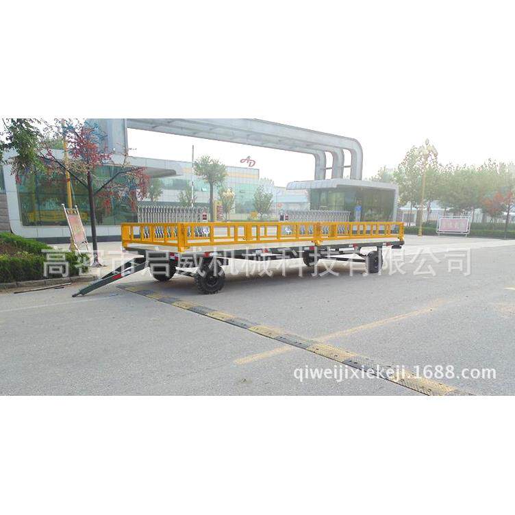 5吨平板运输拖车牵引平板拖车厂区围栏平板拖车厂家供应