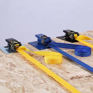 款地板安装工法明具 地拉紧器收紧带铁板钩带齿板砖石地英新石固