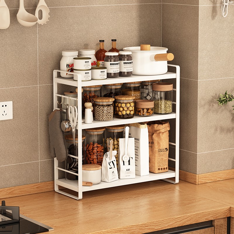 不锈钢调料置物架厨房窄款小型台面餐具调味品碗盘碗筷沥水收纳架