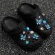绝美洞洞鞋 饰可拆 花装 配饰蓝色蝴蝶适配2025CRORScrocs鞋 扣DIY鞋