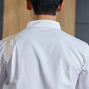 厨师服工作服男短袖餐饮饭店厨房衣服夏装蛋糕面点烘焙师工装女