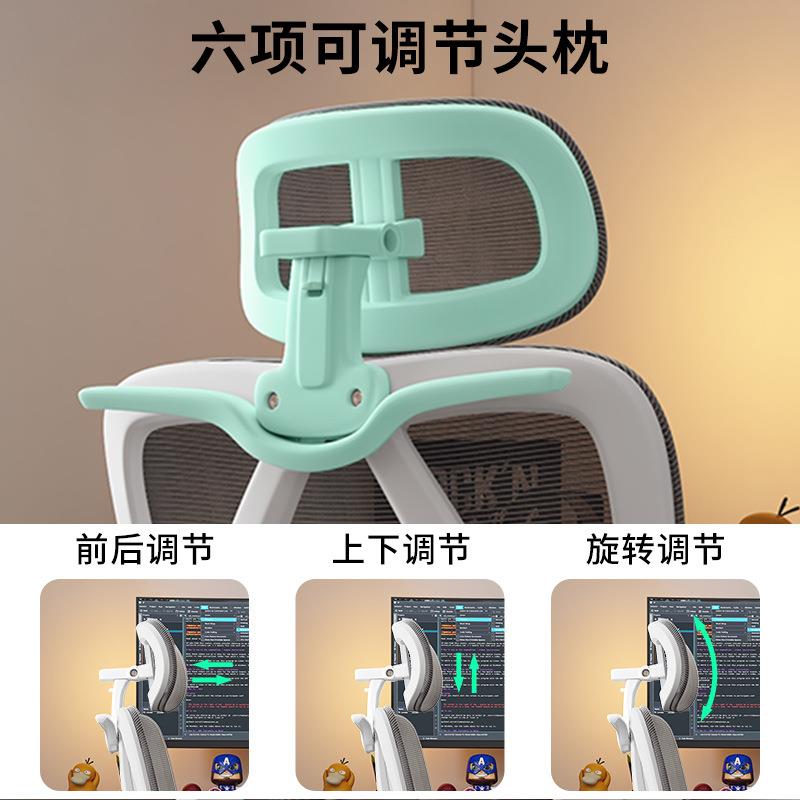 人体工学椅护腰电脑椅家用舒适久坐电竞椅宿舍椅子可躺办公室座椅