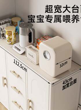 儿童收纳柜大容量衣服玩具储物柜宝宝喂养台婴儿衣柜衣帽组合家居