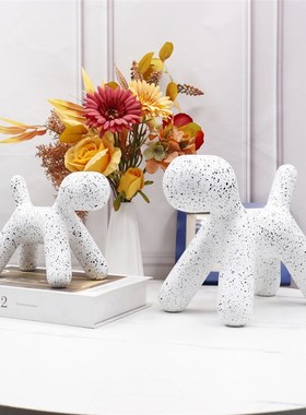 气球狗斑点狗创意家居设计师客厅抽象装饰品卧室儿童房小摆设